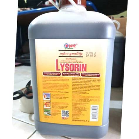 Jual DISINFEKTAN DISINFECTANT YURI LYSORIN 3 7 LITER CAIRAN PEMBERSIH