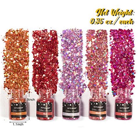 Lets Resin Holographic Chunky Glitter Chunky Sequins Glitter Powder Each 035ozcraft