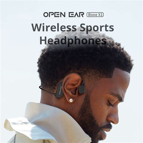 Coowoo OPENEAR Bone-X1 Bone Conduction Earphone Blue
