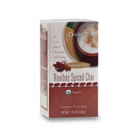 Davidson Organic Tea Rooibos Spiced Chai Tea Box Of Tea Bags