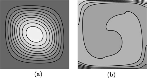 The Isolines Of The Stream Function A And The Solute Concentration