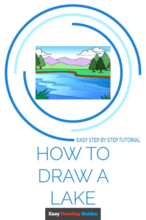 How To Draw A Lake Really Easy Drawing Tutorial