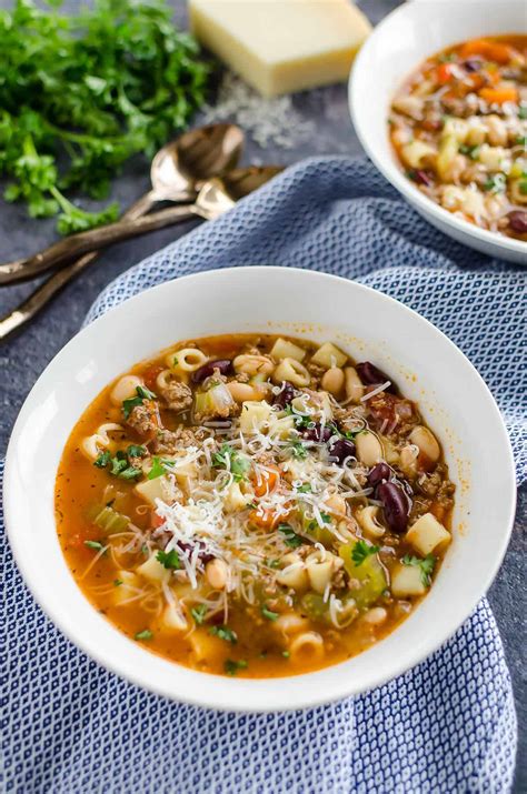 Easy Pasta Fagioli Soup Better Than Olive Garden Art From My Table