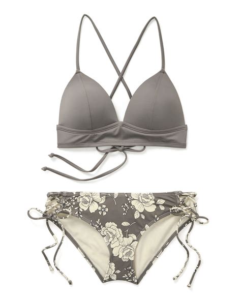 Nadzia Dark Gray Bikini Set XS L Adore Me