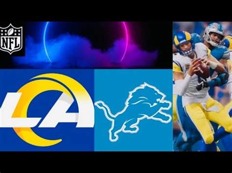 Madden NFL 24 Week 1 SNF Los Angeles Rams Vs Detroit Lions Madden 25