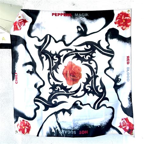 Vintage 1990s Red Hot Chili Peppers Poster Banner Blood Sugar Sex Magik