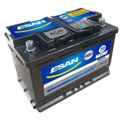 Купить Аккумулятор ESAN AGM 70 Ач, 760 А, 12 v, Обратная R+ (0), DIN L3 ...