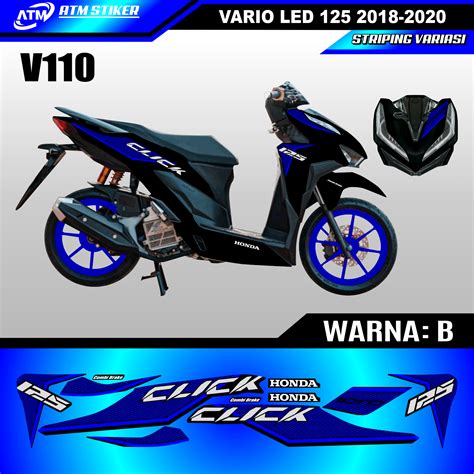 Stiker Striping Variasi Honda Vario Led 125 Tahun 2018 2020 Lazada