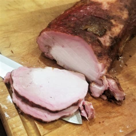 Double Brine Smoked Pork Loin Bush Cooking Recipe Smoked Pork Loin Smoked Meat Recipes