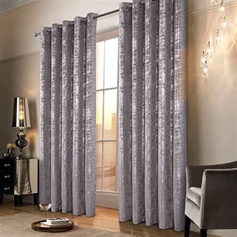 Always4u Champagne Soft Velvet Curtains 95 Inch Length