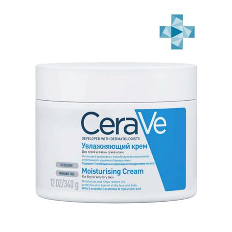 CeraVe Крем увлажняющий для сухой и очень сухой кожи лица и тела, 340 г ...