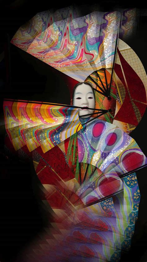 Japanese foldable fan Dance by keisui on DeviantArt