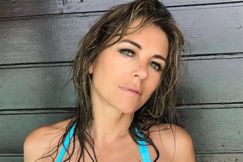 Elizabeth Hurley Strips Off To Tiny Bikini To Flaunt Figure As She Waves Bye To Summer