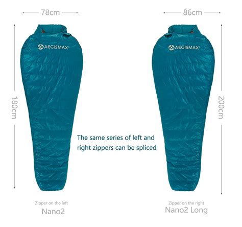 AEGISMAX NANO2 Mummy White Goose Down Sleeping Bag - Aegismax Store