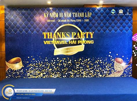 10 mẫu backdrop kỷ niệm thành lập công ty ấn tượng 28 Tron Hải phòng