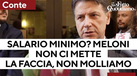 Salario Minimo Bocciato Dal Cnel Conte Meloni Non Ci Mette La Faccia