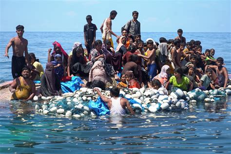 Dozens Of Rohingya Rescued From Capsized Boat Off Indonesian Coast