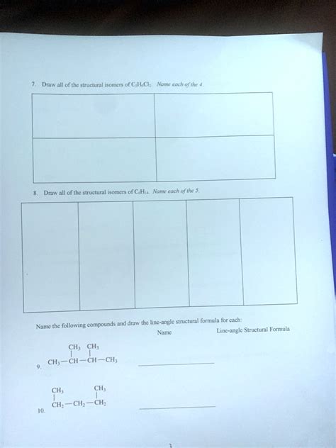 Solved Draw All Of The Structural Isomers Of Chcl Name Each Of The