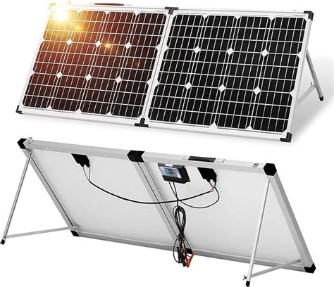 DOKIO Kit Panneau Solaire PLIABLE 100WC 12V AVEC INVERSEUR Solaire 2