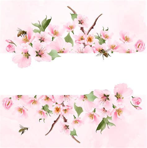 Blooming Sakura Wedding Invitations Card Png