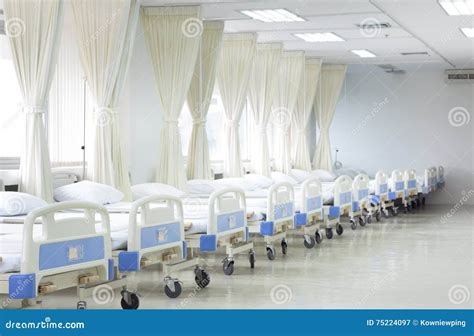 Hospital Ward With Beds And Medical Equipment Stock Image Image Of