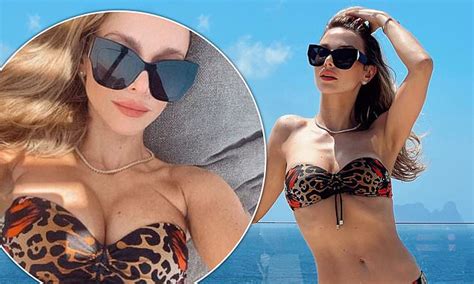 Made In Chelsea S Sophie Hermann Puts On A Busty Display In A Strapless Bikini As She Soaks Up