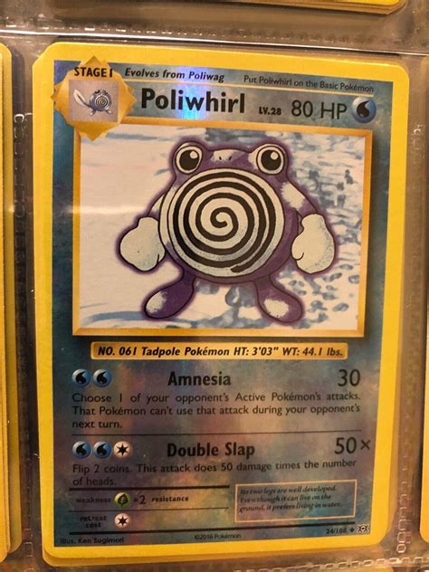 Pokemon Xy Evolutions Reverse Holo Poliwhirl Fresh Card Ebay