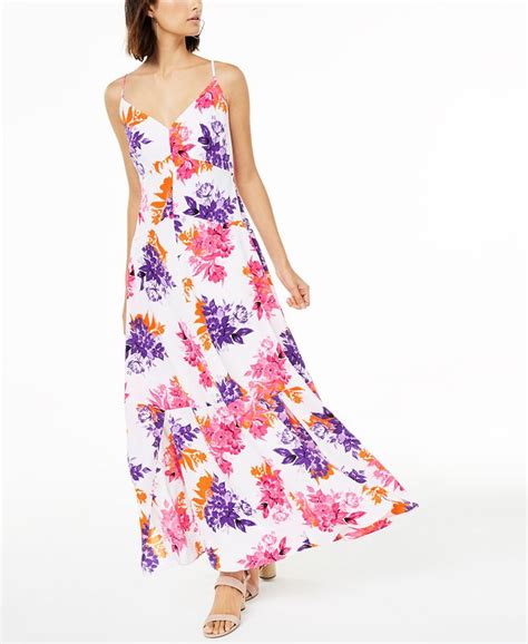 Bar Iii Floral Print Maxi Dress Created For Macys Macys