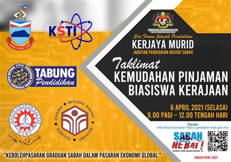 Taklimat Kemudahan Pinjaman Biasiswa Kerajaan 6 April 2021