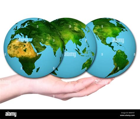 Sphere Representing Earth Cut Out Stock Images Pictures Alamy