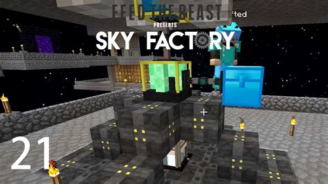 Sky Factory 3 W XB VOID RESOURCE MINER E21 Minecraft Modded Sky