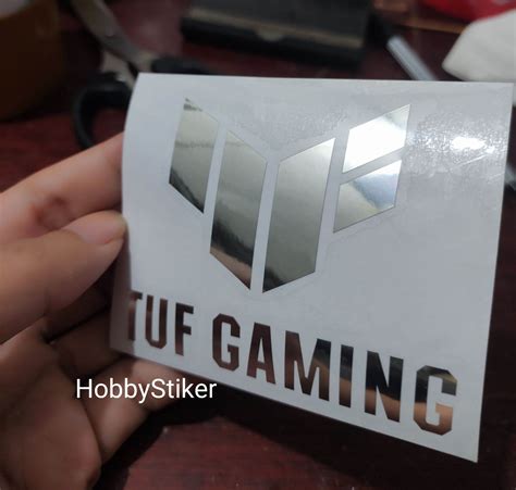 Stiker Tuf Gaming Premium Chrome Untuk Laptop Pc Lazada Indonesia