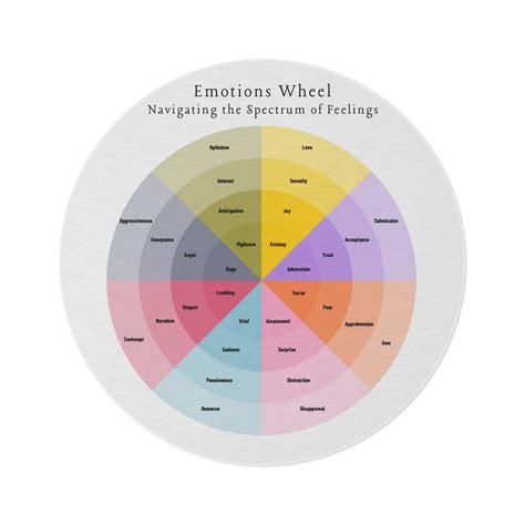 Wheel Of Emotions Rug Mental Health Wheel Therapist Office Decor Wheel Of Feelings Mat