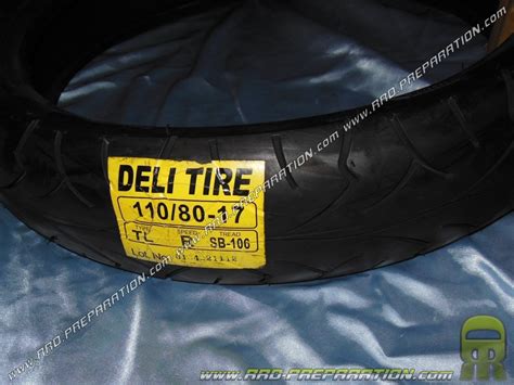 DELI TIRE tires 110/80 X 17 "SB106 TL 57R for motor bike, mécaboite ...