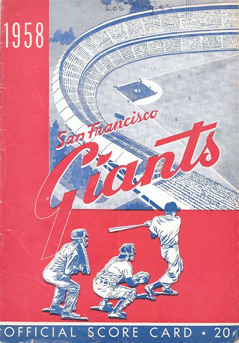 MLB Program: San Francisco Giants (1958) | SportsPaper.info