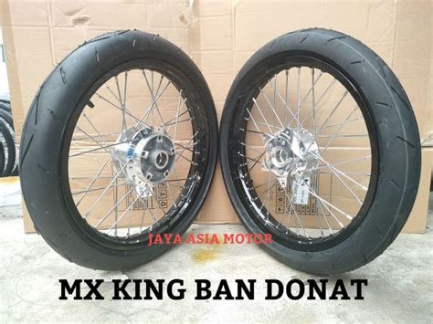 Sepaket Velg Ring Mx King Set Dengan Ban Primax Sk Donat Pnp