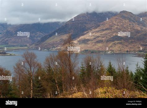 Viewpoint at Ratagan forest over Loch Duich and the surrounding ...