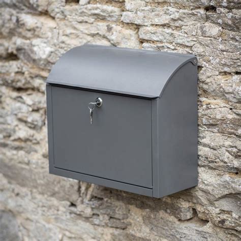 Buy Ckb Ltd® Post Box Wall Ed Lockable Secure Mail Storage In Charcoal