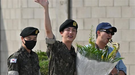 BTS star Jin finishes South Korean military service