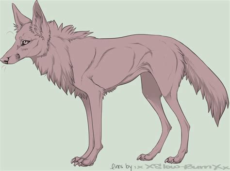 Free Wolf Lineart By Xxslow Burnxx On Deviantart