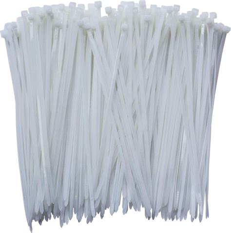 Amazon ECRABONE Zip Ties Assorted Sizes 6 8 Inch 500 Pack White