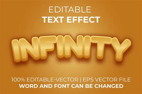 Infinity text effect, easy to edit 9796791 Vector Art at Vecteezy