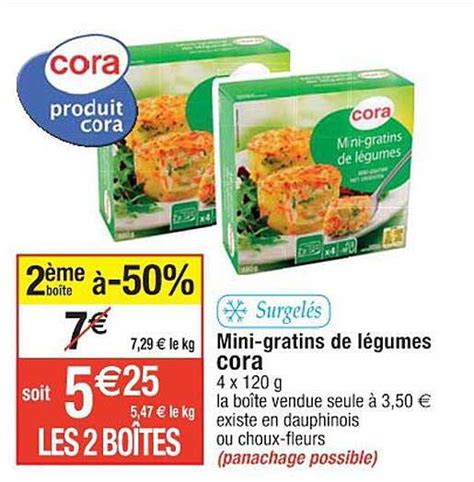 Promo Mini Gratins De L Gumes Cora Chez Cora Icatalogue Fr