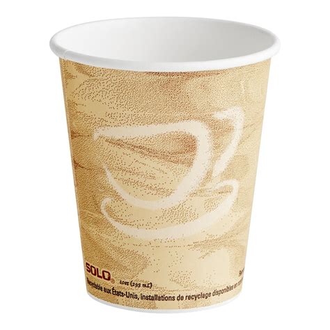 Solo 370MS 0029 10 Oz Mistique Single Sided Poly Paper Hot Cup 1 000 Case