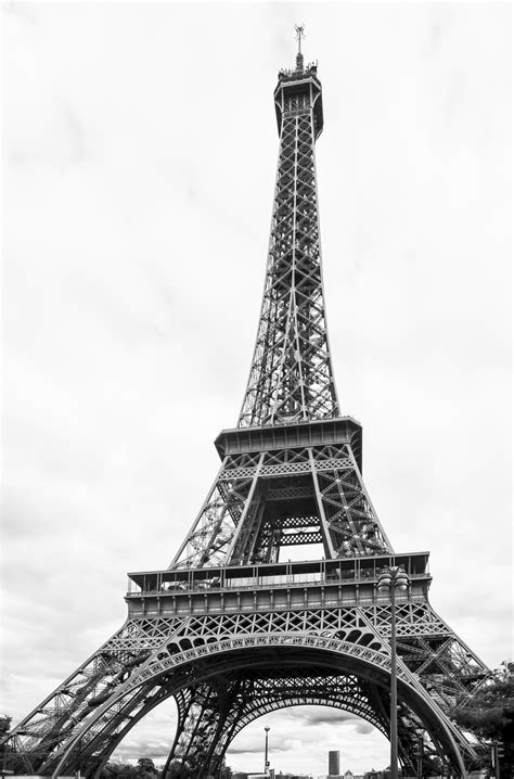 The Eiffel Tower, Black and White, Print — Parisian Moments