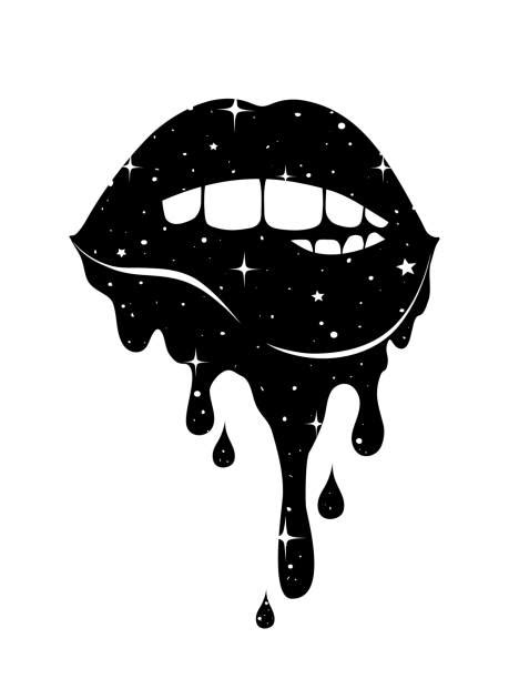 Kissy Lips Tattoo Illustrations, Royalty-Free Vector Graphics & Clip ...