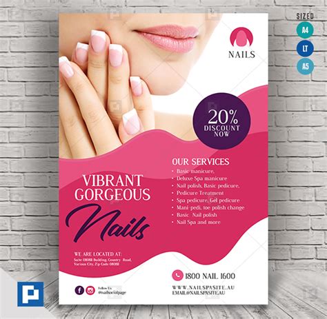 Nail Experts Salon And Spa Flyer Psdpixel