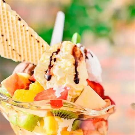 Receta Para Ensalada De Frutas Con Helado Crem Helado