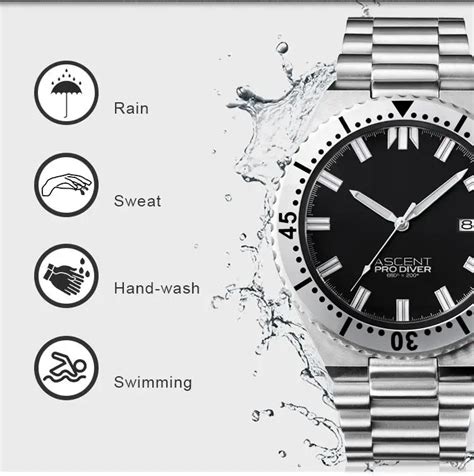 Stainless Steel Back Water Resistant Quartz Watch for Men
