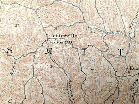 Antique Clarington Ohio 1905 Us Geological Survey Topographic Etsy